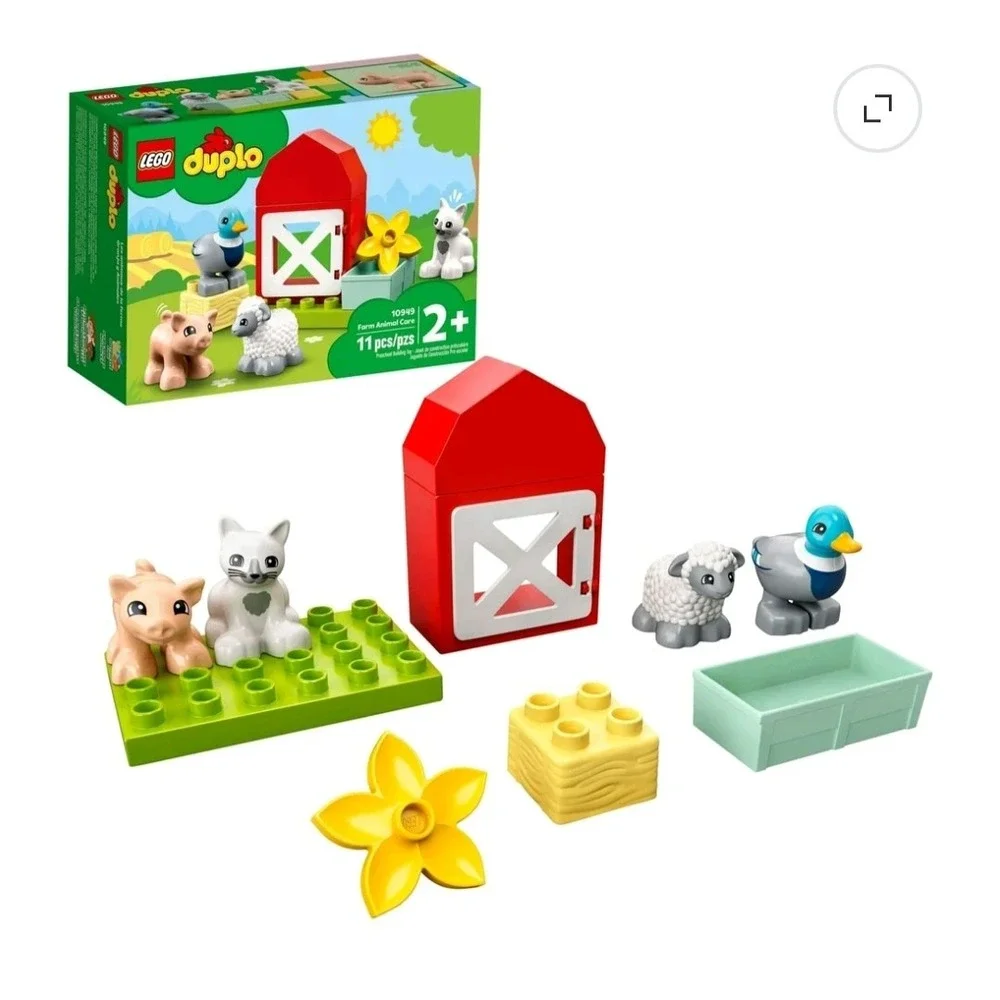 LEGO Duplo Farm Animal Care 10949 Preschool Building Toy 11 Pieces New